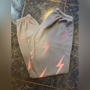 Like New! Aviator Nation bolt sweatpants size small